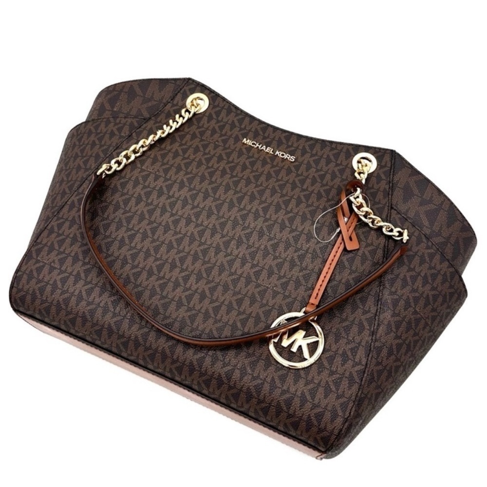 Michael Kors Large Jet Set Travel Chain
Shoulder Bag Brown